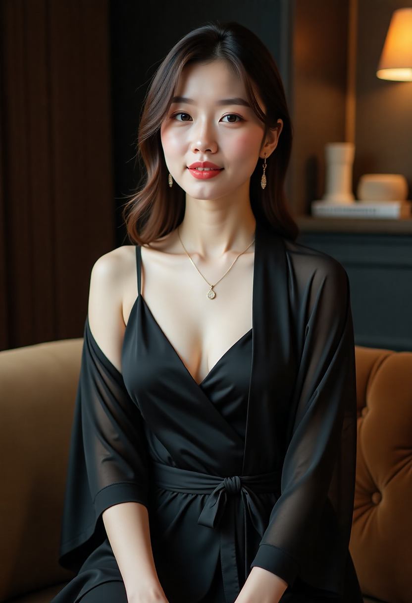 夜色中的城市高架与灯光